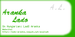 aranka lado business card